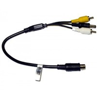 Adapter to allow RCA a/v to go into a Mito 6-pin monitor input