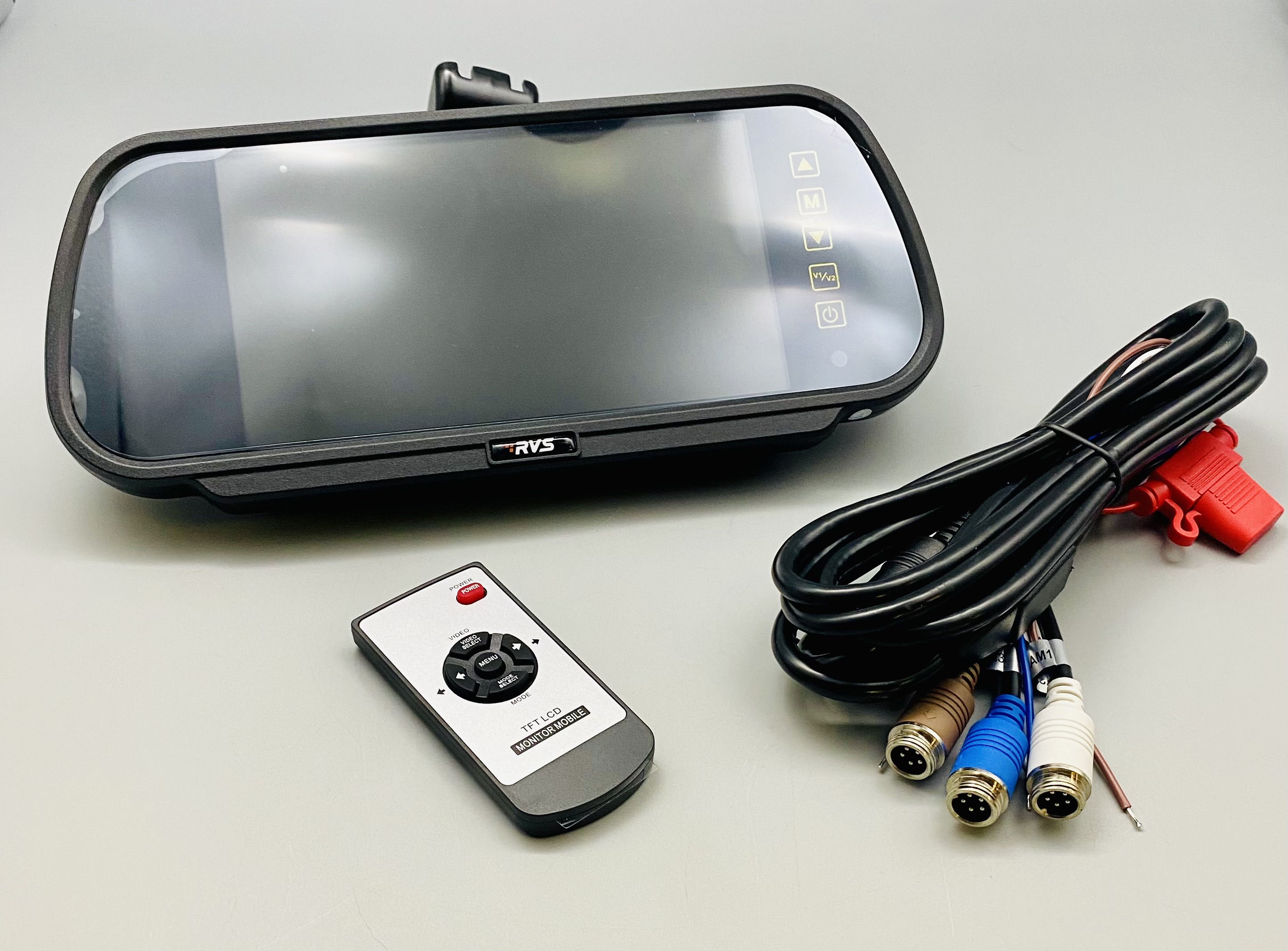 RVS 7" Rearview Mirror Replacement Monitor for 2010+ Dodge and Sprinter Vehicles.