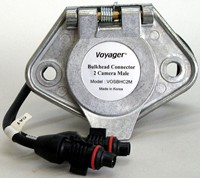 Voyager Heavy-Duty 2-Camera Male Tow-Vehicle Receptacle