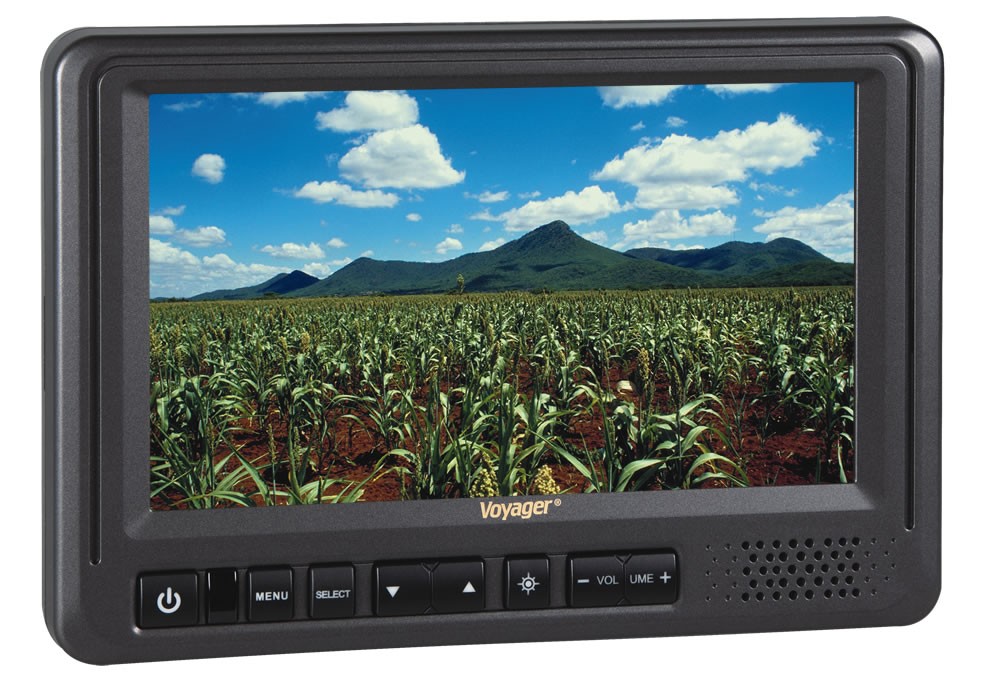 Factory Remanufactured 7" Voyager Rear View Monitor with 3 camera inputs.