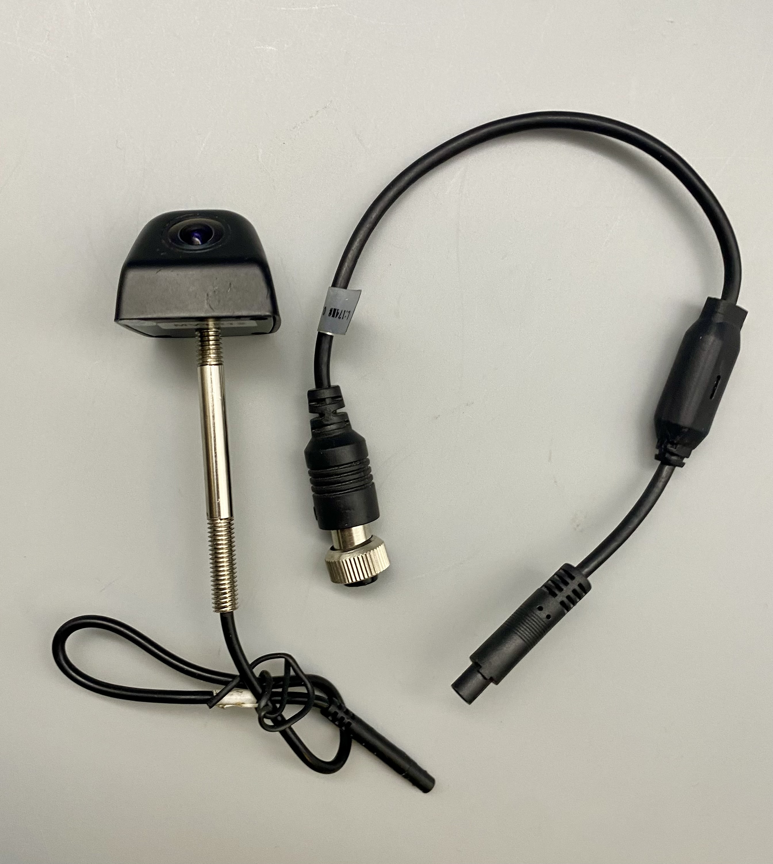 RVS Compact Rear Camera with 2-1/2" threaded stem and micro 4-pin micro female connector.