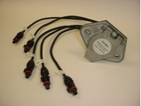 Voyager Heavy-Duty 5-Camera Male Tow-Vehicle Receptacle