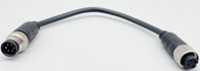 Weldex Adapter Cable: 6-Pin-Tilt Camera to 4-Pin Locking Weldex Cable