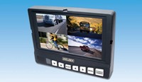 WELDEX 8" 4 channel split-screen monitor